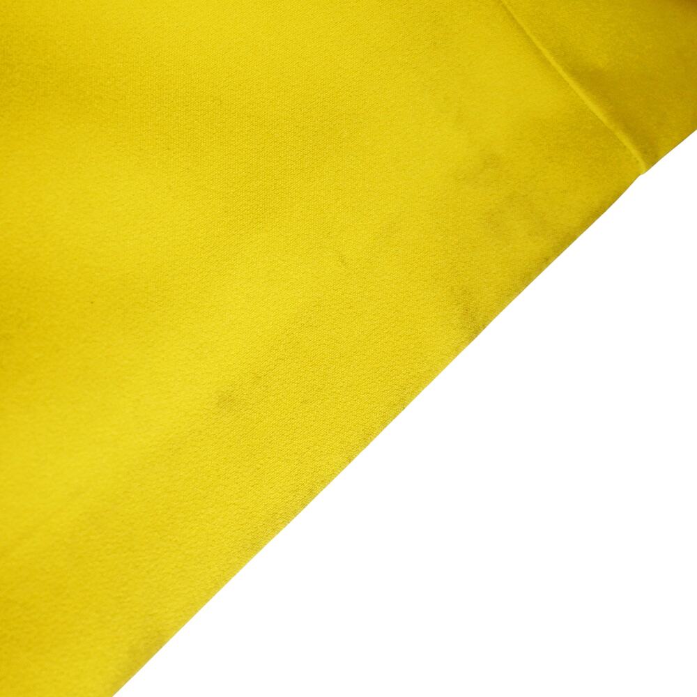 Safiyaa Avery Bright Yellow Draped Crepe Asymmetric Midi Dress Size 10 - Picture 7 of 13